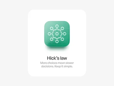 Hick's law hicks law ui ui design ux ux design