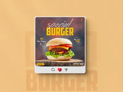 Burger Post Design efaysal