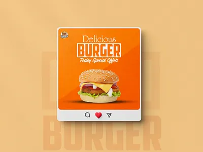Burger Post Design efaysal
