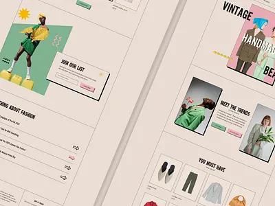 Bon Chick | Vintage Fashion Landing Page clothing ecommerce elementor fashion landing page psd design psd template style ui design vintage wordpress wordune
