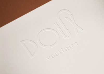 Doux Vestiare branding design graphic design logo