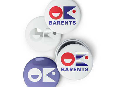 Brandmark for a training office in the fishery industry blue brandmark clean education fish fishery modern people red