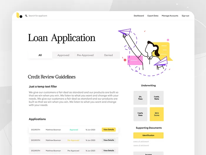 Loan UI designs, themes, templates and downloadable graphic elements on ...