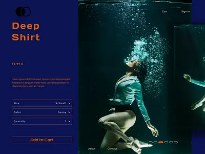 Product Detail Page for E-commerce Website branding design e commerce interface product typography ui ux