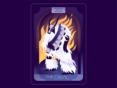 Tarot N15 — Devil 2022 character character design design devil graphic design illustration tarot vector