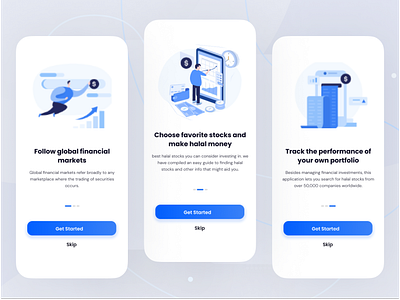 mStock Exchange Welcome Screens 2022 new ui app design finance mobile apps new saadkhanuiux stock exchange welcome screens ui welcome screens