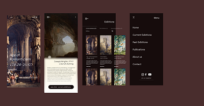 Art Gallery UI art art gallery mobile museum responsive ui ui concept ui design uiux user interface