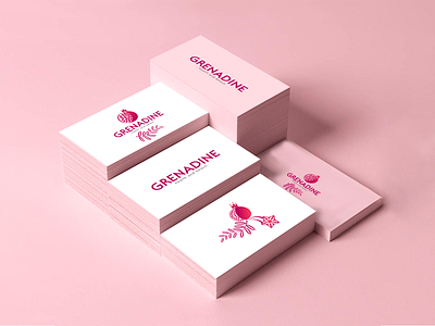 GRENADINE Visual Brand Identity branding business card graphic design identity illustration logo logotype pomegranate vector