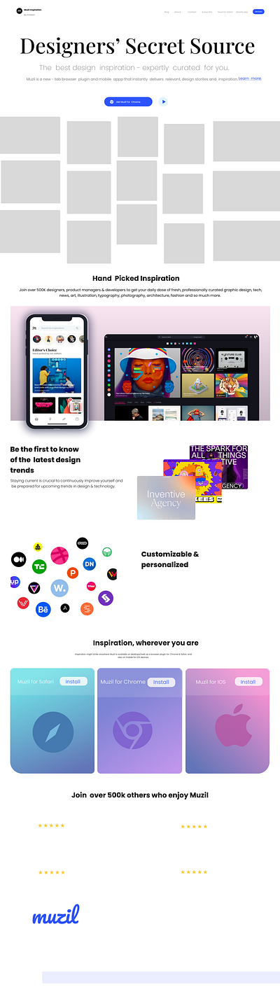 Clone of Muzil Design. branding ui