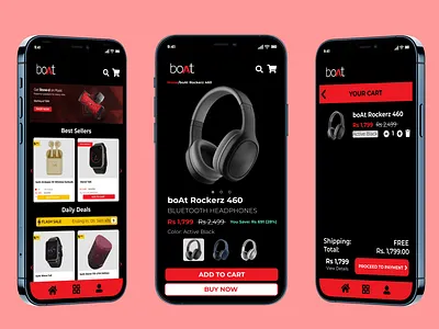 bOat App Mockup app design mockup ui