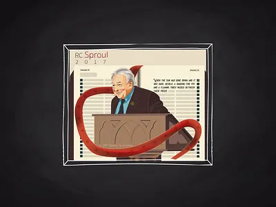 RC Sproul The great theologian of the 21st century bible illustration jesus christ life rc sproul texture theology