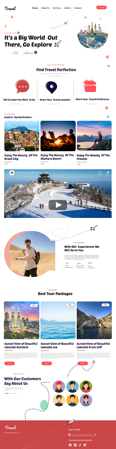 Travel Website design travelwebsite ui ux