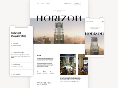 Luxury Real Estate Agency - UI/UX Website Design Concept apartments business high end house landing page luxury minimalistic onepager real estate ui ux webdesign website