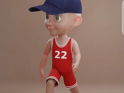 3D Boy Model 3d animation branding graphic design logo motion graphics