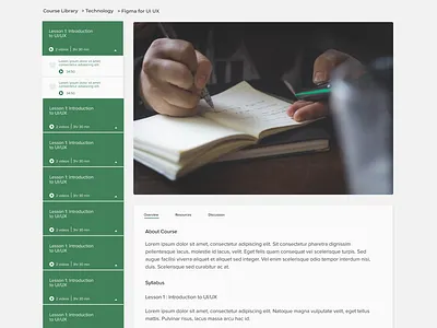 LMS Web UI course course detail lms