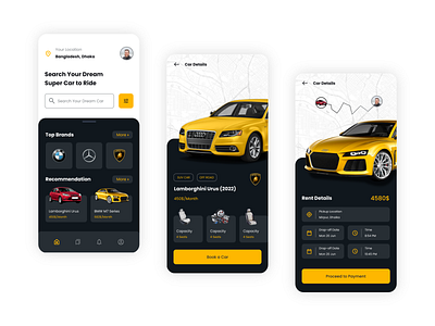 Car Brand Mobile App app ui app ui design application design brand identity car brand mobile app graphic design homepage landing page mobile mobile app mobile app ui design ui ui design uiux uiux design