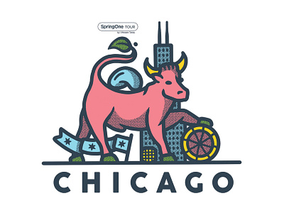 vmware was here banner bean bull chicago deep dish flag global glory pizza pose pride software spring tour vmware