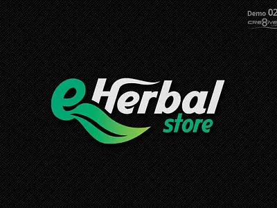 eHerbal Store branding design graphic design illustration logo