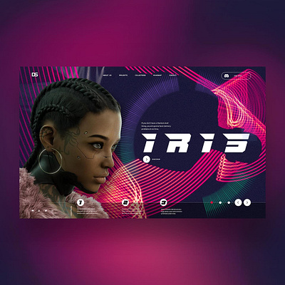 Iris Web Landing Ui Design Concept design graphic design interface design nft nft art photography ui ui design ux ux design web design web development