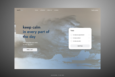 psychological help (landing page) ; app branding design figma health healthcare medical psychologist psychology therapy ui ux web design website