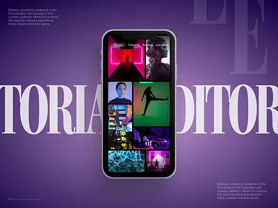 Pinterest Editorial Concept dailyui design ui ux