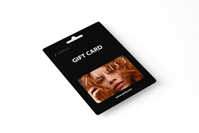 Gift Card Design For ZARIIJ branding flyer design gift card gift certificate gift voucher graphic design leaflet design loyalty card promote product punch card stationary design