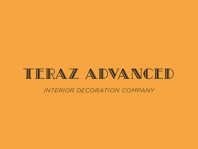 Interior Design Logo art deco interior design logo logo design simple logo wordmark yellow logo