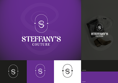 Steffany's Couture branding illustration logo vector