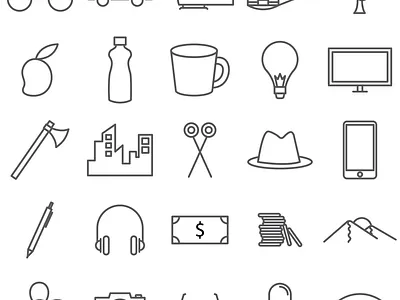 Icons design graphic design illustration vector