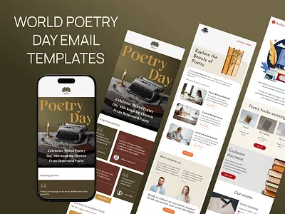 World Poetry Day Email Templates design email email builder email campaign email design email marketing email newsletter email templates html email marketing newsletter stripo email ui web design world poetry day