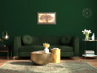 3D Interior of modern living room with green couch 3d animation studio in ahmedabad 3d walkthrough companies 3danimation 3darchitecturalwalkthrough 3dexteriorrendering 3drenderindservices