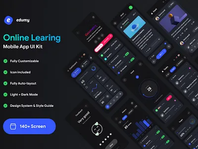 Edumy - Online Learning Mobile App education learning mobile app online ui