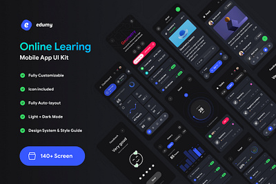 Edumy - Online Learning Mobile App education learning mobile app online ui