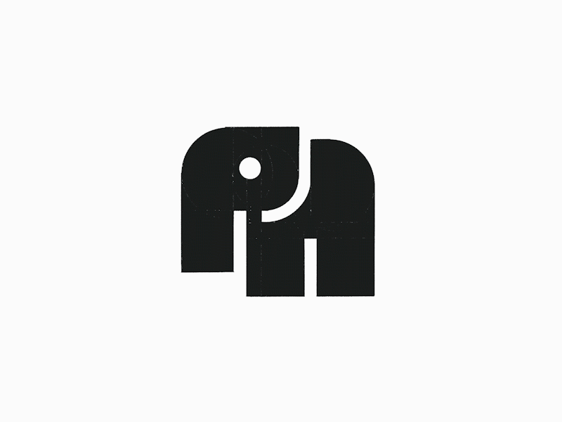 Elephant logomark (sketching) - Credit: @anhdodes 3d animal logo animation branding design elephant logo graphic design illustration logo logo design logo designer logodesign minimalist logo minimalist logo design motion graphics ui wild logo