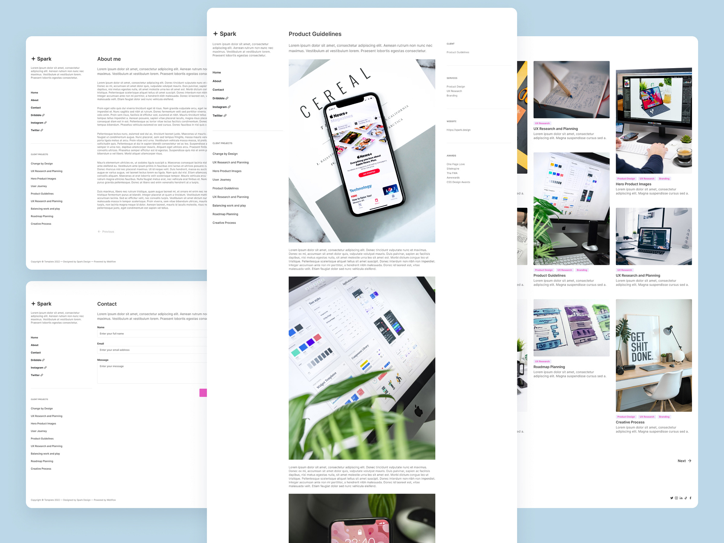 case study template webflow