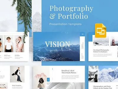 Vision – Photography & Portfolio Google Slides Template business company profile creative creative agency custom production design google slide graphic design illustration infographic photography portfolio powerpoint powerpoint template presentation vision