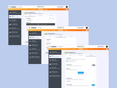 Jotform Emails autoresponder editor email email settings form form builder form settings jotform notification email settings