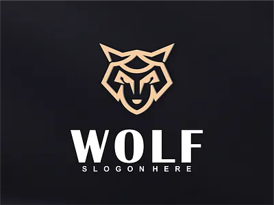 wolf logo branding design graphic design illustration logo motion graphics typography ui ux vector wolf