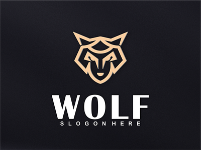 wolf logo branding design graphic design illustration logo motion graphics typography ui ux vector wolf