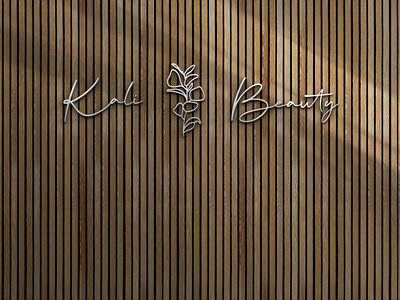 Feature Wall Mockup for Kali Beauty branding design graphic design