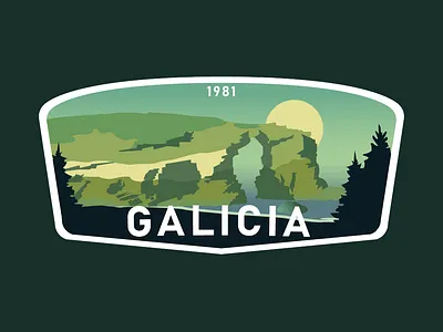 Travel Sticker Spain - Galicia branding design galicia graphic design illustration infoproduct spain sticker traveling vector