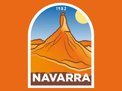 Travel Sticker Spain - Navarra branding graphic design illustration navarra social media spain sticker tourism vector