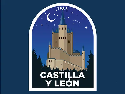 Travel Sticker Spain - Castilla y León branding castilla y león design graphic design illustration infoproduct spain sticker traveling vector