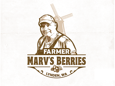 Berry Production Portrait Logo Design brand design branding design design brand family business graphic design graphic designer homemade products illustration logo logo brand logo design portrait logo vintage logo vintage style