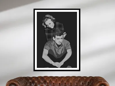 My parents portrait design digital art illustration portrait