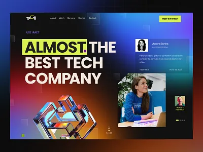 Web Design: WEB3 Header colorful header header ui hero section landing page ui ui design uihut uiux design web web design web3 website website design website header