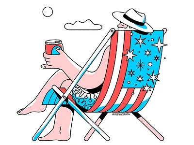 Happy Labour Day, USA design graphic design illustration labor day relaxing summer vacation vector