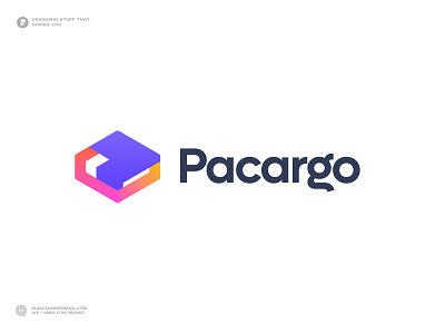 logistic transport logo - cargo shipping logo - p logo branding cargo clever delivery design ecommerce flat minimalist forward logistics logo logo logodesign logotype mark modern logo p logo parcel shipping logo symbol tech technology transporation