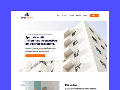🔧 Landingpage for EDEL BauTec GmbH branding design graphic design landingpage sales funnel ui ui design ux ux design webdesign webdesigner webflow website wordpress