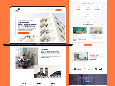 🔨 Landingpage for EDEL BauTec GmbH branding brandingsite design digital marketing graphic design landingpage logo sales funnel ui ui design webdesign webdesigner website